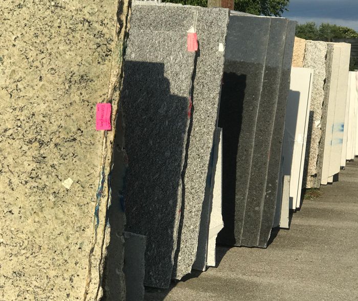 Countertop stone slab selection
